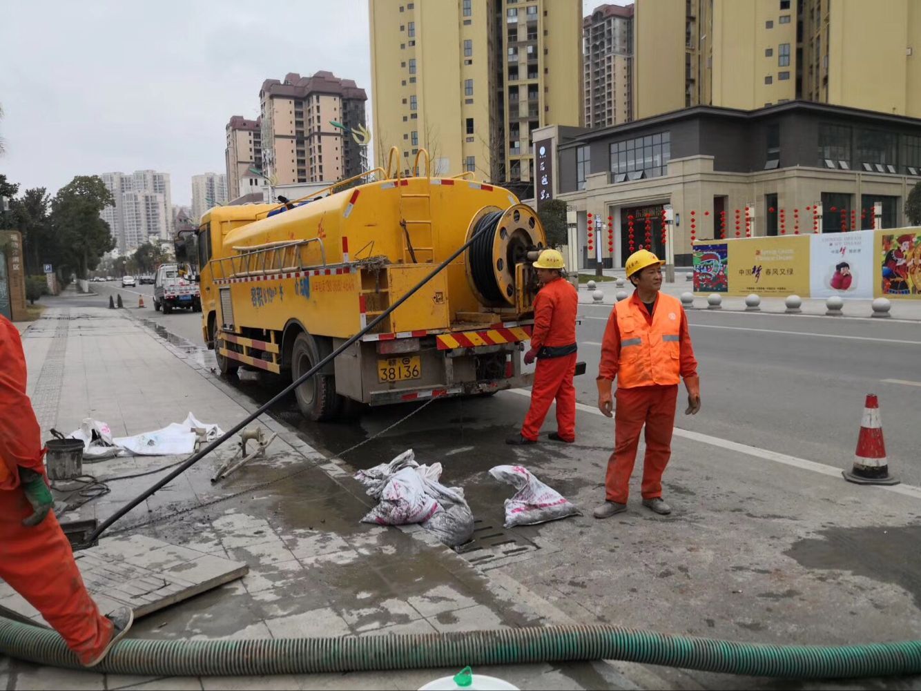 高邑排污管道清淤-管道清洗